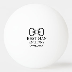 Trauzeuge Bachelor Party Black Modern Wedding Tischtennisball