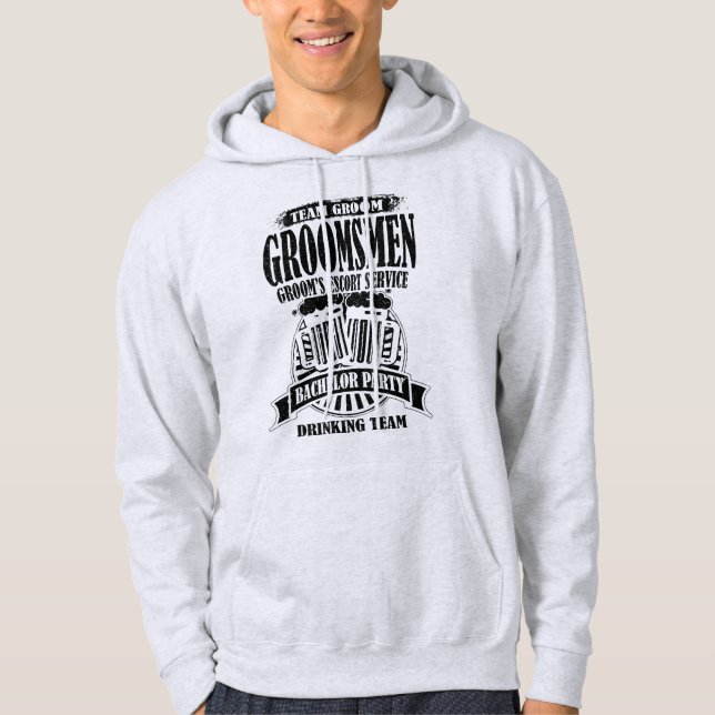 Trauzeuge Bachelor-Party im Gourmetservice Hoodie (Vorderseite)