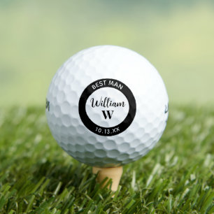 Trauzeuge Bachelor Party Moderne Typograhpie Gefal Golfball