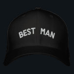 Trauzeuge Bestickte Kappe<br><div class="desc">Einfaches Hochzeitsdesign für Trauzeuge,  für Junggeselle oder Junggeselle,  Party. Passen Sie den Text für den Bräutigam,  Braut oder andere Hochzeitsgäste an,  auch die Farbe und das Design des Schriftartes,  um sich mit Ihrer Hutfarbe abzustimmen.</div>