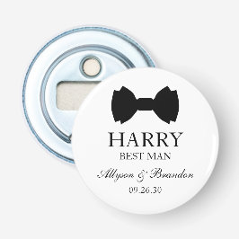 Trauzeuge Black Bow Krawatte Flaschenöffner