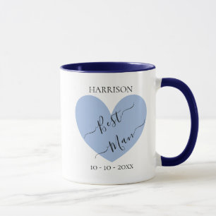 Trauzeuge Blue Heart Personalisierte Mug Tasse