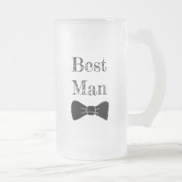 Trauzeuge Bow Krawatte Mattiert Bier Tasse