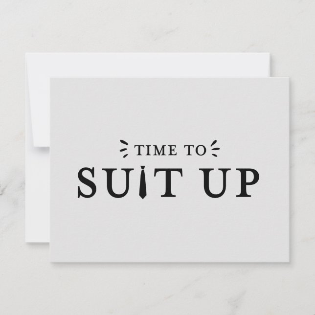 Trauzeuge Brautparty Vorschlagskarte Einladung (Vorderseite)