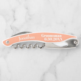 Trauzeuge Cantaloupe Wedding Corkschrauben Kellnermesser