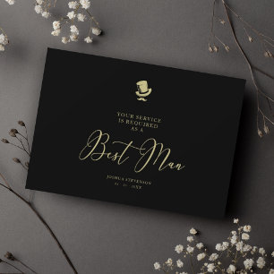 Trauzeuge Chic Wedding Minimalistische Angebotskar