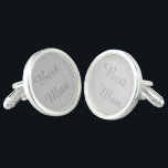 Trauzeuge Cufflinks Manschettenknöpfe<br><div class="desc">Sterling Silber überzogene,  silbergraue Manschetten mit Trauzeuge. Passen Sie dieses Objekt an oder kaufen Sie,  wie es ist.</div>
