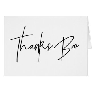 Trauzeuge danken Ihnen, Dank Bro Karte zu