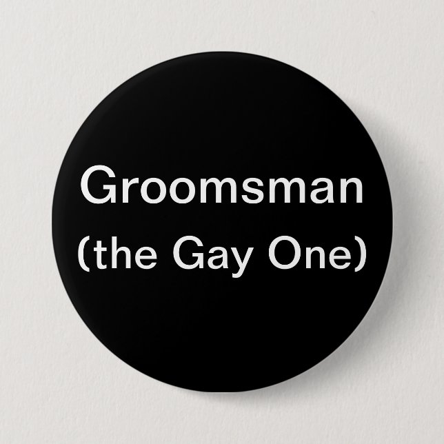 Trauzeuge das homosexuelle button (Vorderseite)