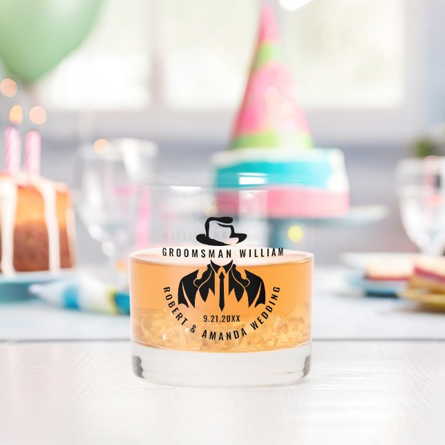 Trauzeuge Elegant Tuxedo Wedding Whiskyglas (Insitu (Geburtstag))