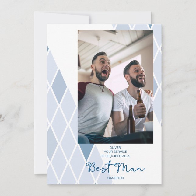 Trauzeuge Elegantes Abstraktes Foto Anspruchsvoll (Vorderseite)