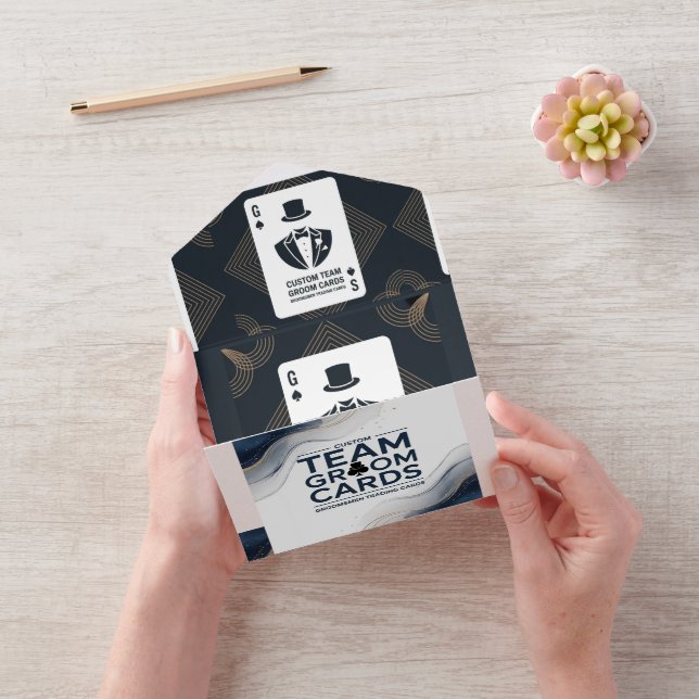 Trauzeuge Entwurf einer Handelskarte, Vorschlag de All In One Einladung (Video)