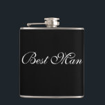 Trauzeuge Flask Flachmann<br><div class="desc">Der Kolben für den Trauzeuge wird in Schwarzweiß dargestellt. Passen Sie dieses Objekt an oder kaufen Sie, wie es ist.</div>