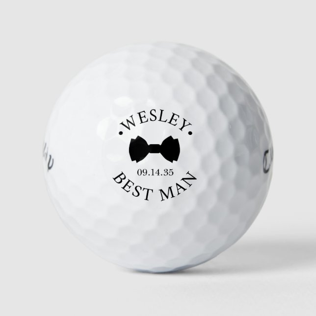 Trauzeuge Fliege Golfball (Vorderseite)