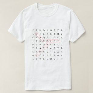 Trauzeuge Fun Wedding Word Search Bachelor Party T T-Shirt