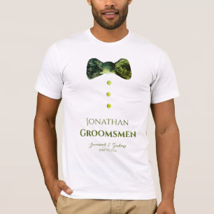 Trauzeuge Funny smaragdgrüne Krawatte Hochzeit T-Shirt