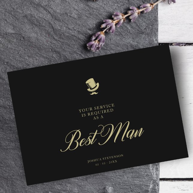 Trauzeuge Funny Wedding Minimalistischer Vorschlag (Von Creator hochgeladen)