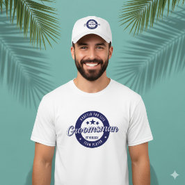 Trauzeuge für Leben in Blau entworfen, kreisförmig T-Shirt