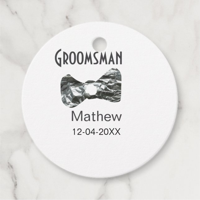 Trauzeuge geben das Jahr an, in dem Graue Bugs-Tex Geschenkanhänger (Vorderseite)