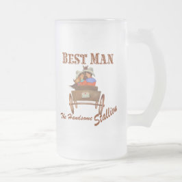 Trauzeuge Geschenk 16 oz Mattierte Bier Tasse