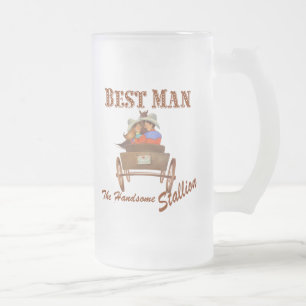 Trauzeuge Geschenk 16 oz Mattierte Bier Tasse
