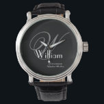 Trauzeuge Geschenk Elegant Monogramm Anfangsname C Armbanduhr<br><div class="desc">Trauzeuge-Trauzeugen geben elegante Monogram Initial Personalisiert Name Cool Watch. Klicken Sie auf diese Vorlage personalisieren, um sie mit Ihrem Monogramm Initial, Name und Heiratsdatum schnell und einfach anzupassen. Trauzeuge Geschenk Elegant Monogram Initial Name Cool Watch, ist Teil der Trauzeuge Geschenksammlung in diesem Laden. 30 Tage Geld zurück Garantie. Weltweit schnell...</div>