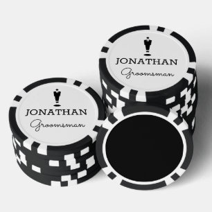 Trauzeuge Geschenk Hochzeit Party Custom Personali Pokerchips
