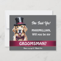Trauzeuge golden Retriever Vorschlag Hochzeit