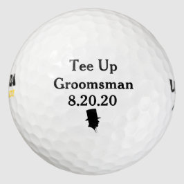 Trauzeuge Golf Ball Einladung