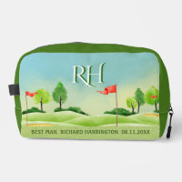 TRAUZEUGE Golf Theme Course Grüntöne Monogramm Nam