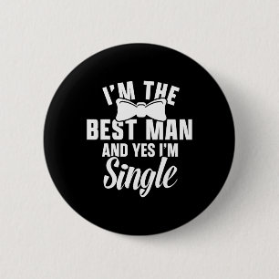 Trauzeuge Groom Squat Men Bachelor versorgt Party Button