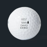 Trauzeuge Grooms Man gibt Gastgeschenk Niedlich Ho Golfball<br><div class="desc">Einfache,  minimale,  elegante Geschenke oder Gastgeschenk für Hochzeiten mit maßgeschneiderten Vorlagen!</div>