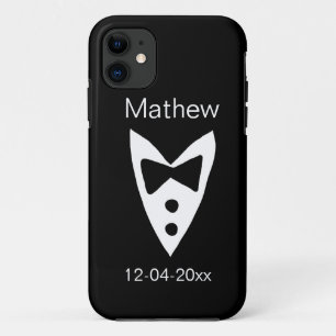 Trauzeuge hinzufügen Name Jahr Schwarzer Bug Shirt Case-Mate iPhone Hülle