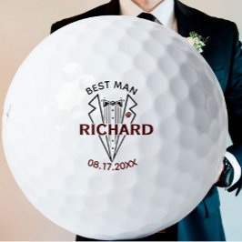 Trauzeuge Hochzeit Individuelle Name Datum Geschen Golfball