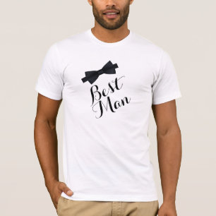 Trauzeuge Hochzeit schwarzes Fliege T-Shirt