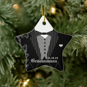 Trauzeuge Hochzeit Weihnachten Weihnachtsanfang Keramikornament