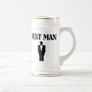 Trauzeuge-Hochzeits-Bier Stein Bierglas