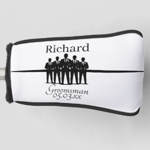 Trauzeuge Hochzeitsmannschaft Passende Silhouette Golf Headcover