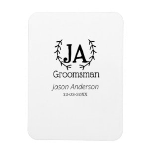 Trauzeuge Junggeselinnen-Abschied hinzufügen Namen Magnet