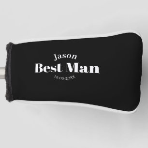 Trauzeuge Junggesellenabschied Trauzeuge schwarz w Golf Headcover