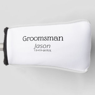 Trauzeuge Junggesellinnenabschied Name modern einf Golf Headcover