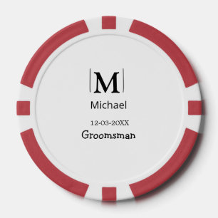 Trauzeuge Junggesellinnenabschied Name modern einf Pokerchips