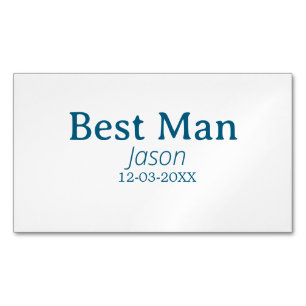 Trauzeuge Junggesellinnenabschied Namen hinzufügen Magnetische Visitenkarte