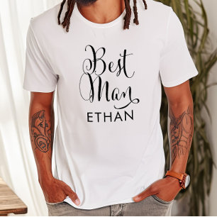 Trauzeuge Kalligrafie Hochzeitsname T-Shirt