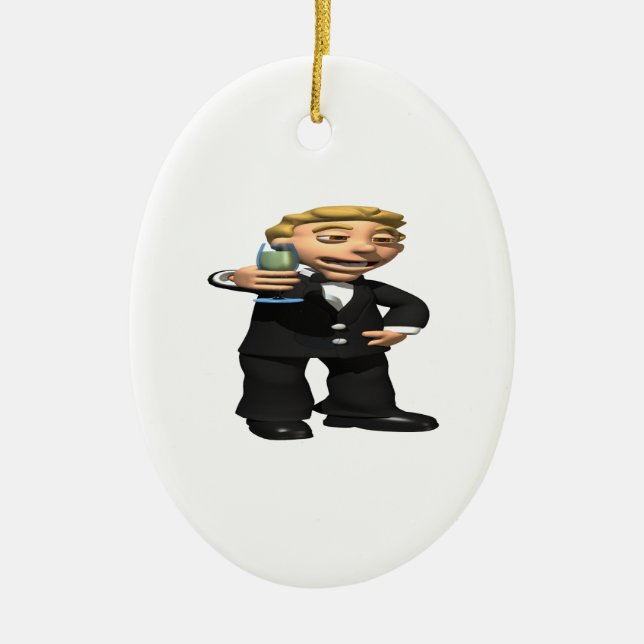 Trauzeuge Keramik Ornament (Vorne)