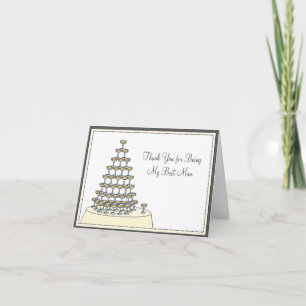 Trauzeuge Lustige Dankeskarten - Toast Dankeskarte