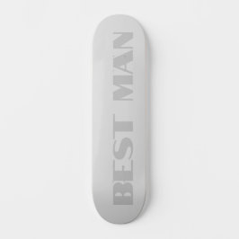 Trauzeuge Metallisches Silberskateboard Skateboard
