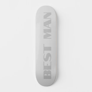 Trauzeuge Metallisches Silberskateboard Skateboard
