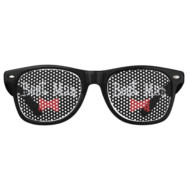 Trauzeuge mit Krawatte Bow Sonnenbrille (Vorderseite)