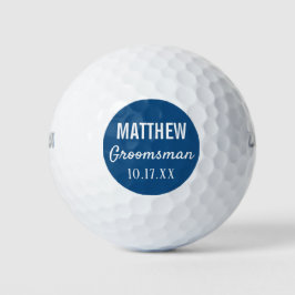 Trauzeuge Moderne Typografie-Gastgeschenk Hochzeit Golfball
